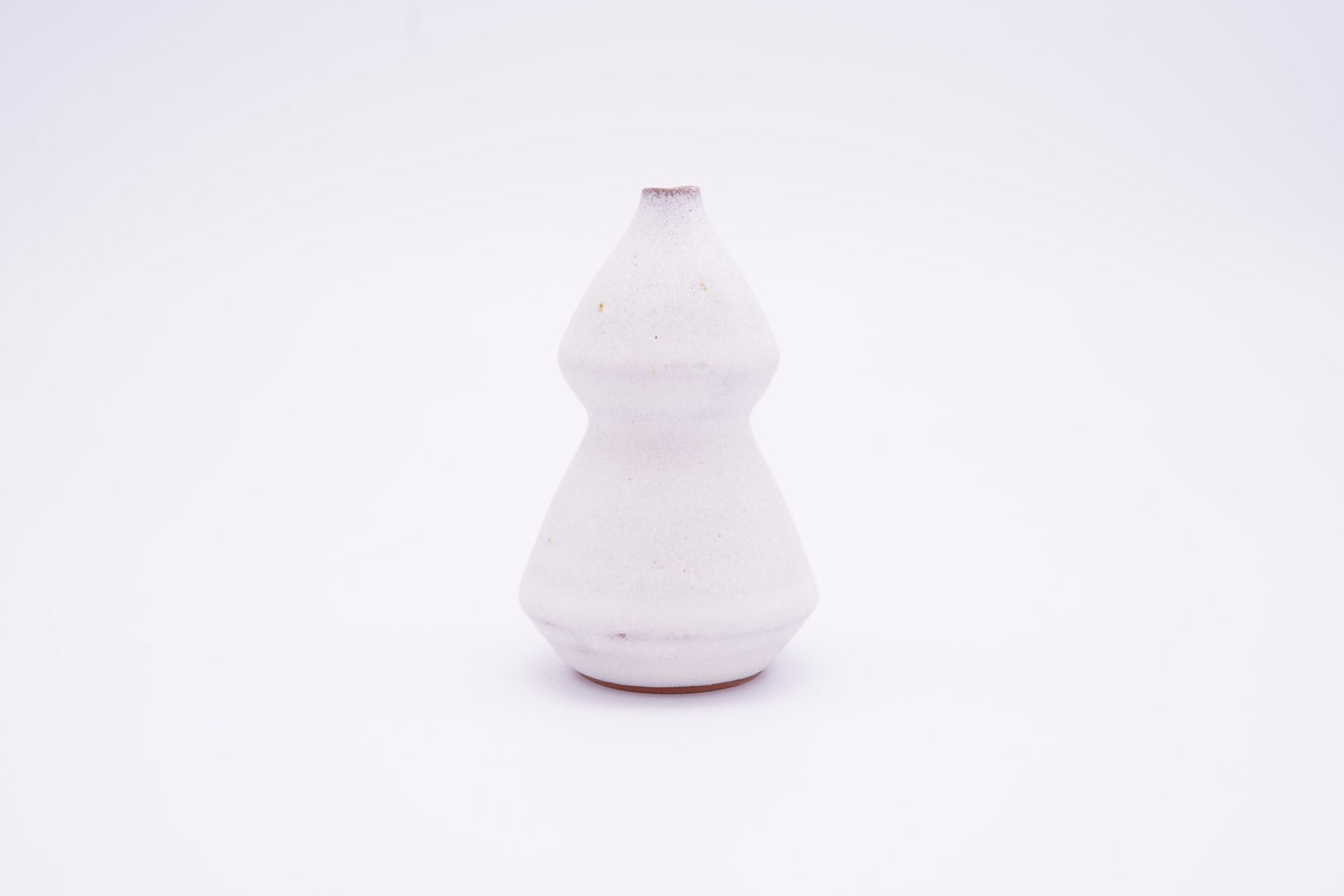越前焼 雪釉一輪挿|Echizen Ware "Snow White Glazed Bud Vase"
