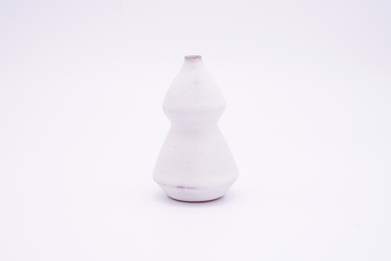 越前焼 雪釉一輪挿|Echizen Ware "Snow White Glazed Bud Vase"