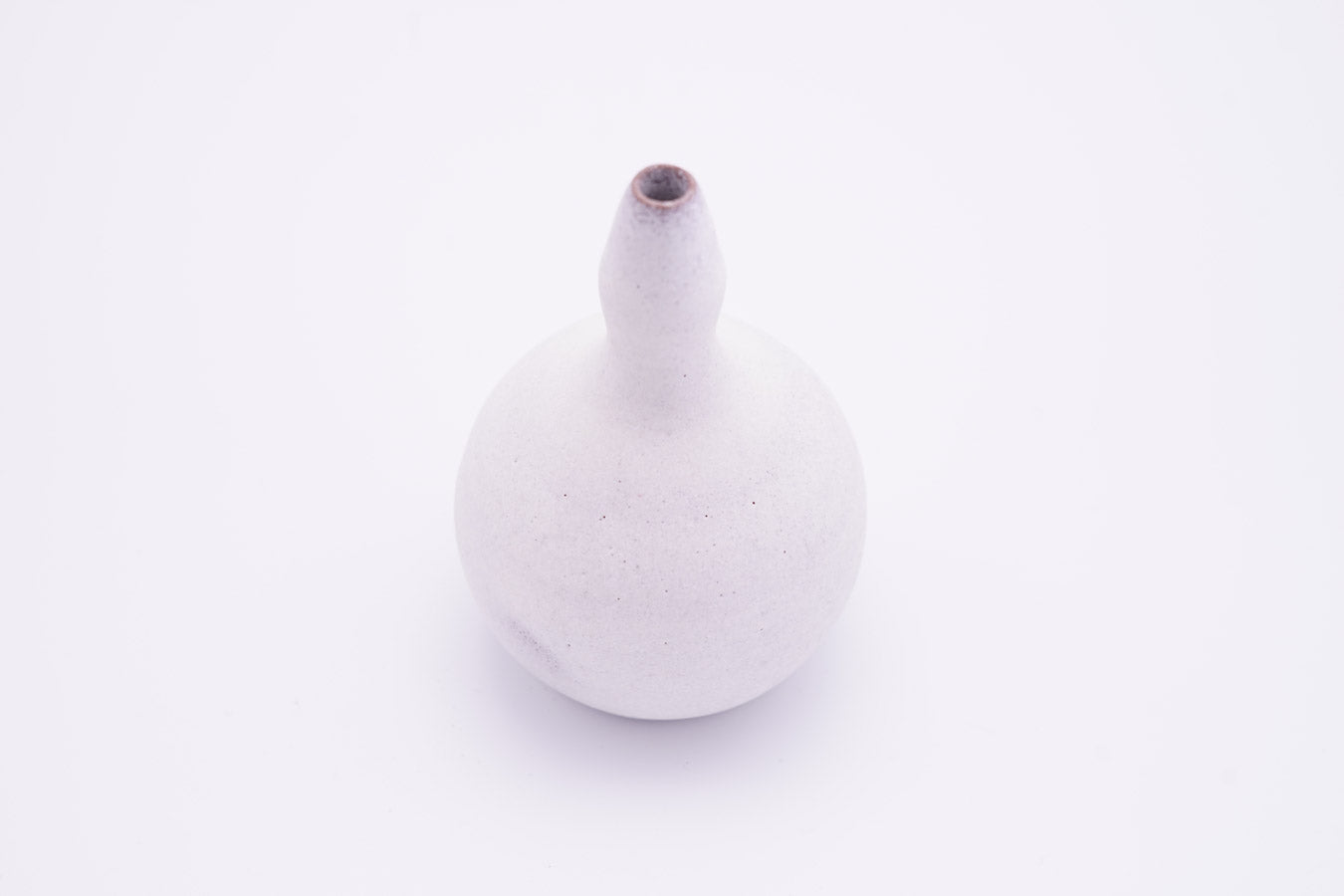 越前焼 雪釉一輪挿|Echizen Ware "Snow White Glazed Bud Vase"