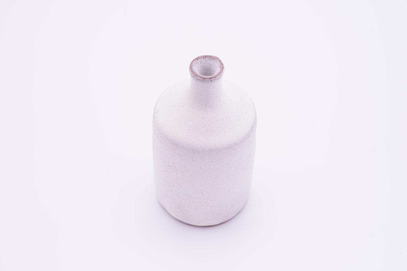 越前焼 雪釉一輪挿|Echizen Ware "Snow White Glazed Bud Vase"