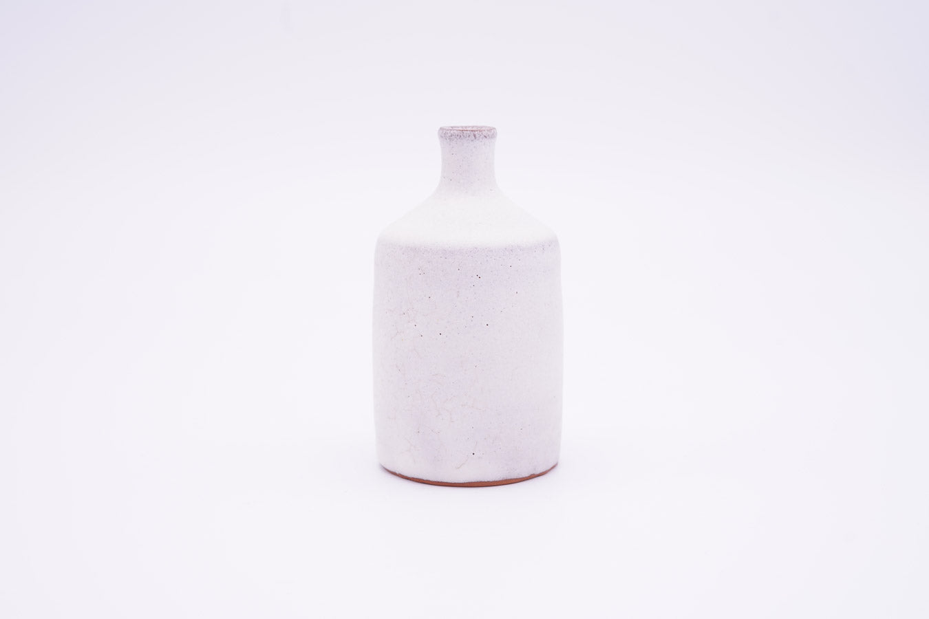 越前焼 雪釉一輪挿|Echizen Ware "Snow White Glazed Bud Vase"