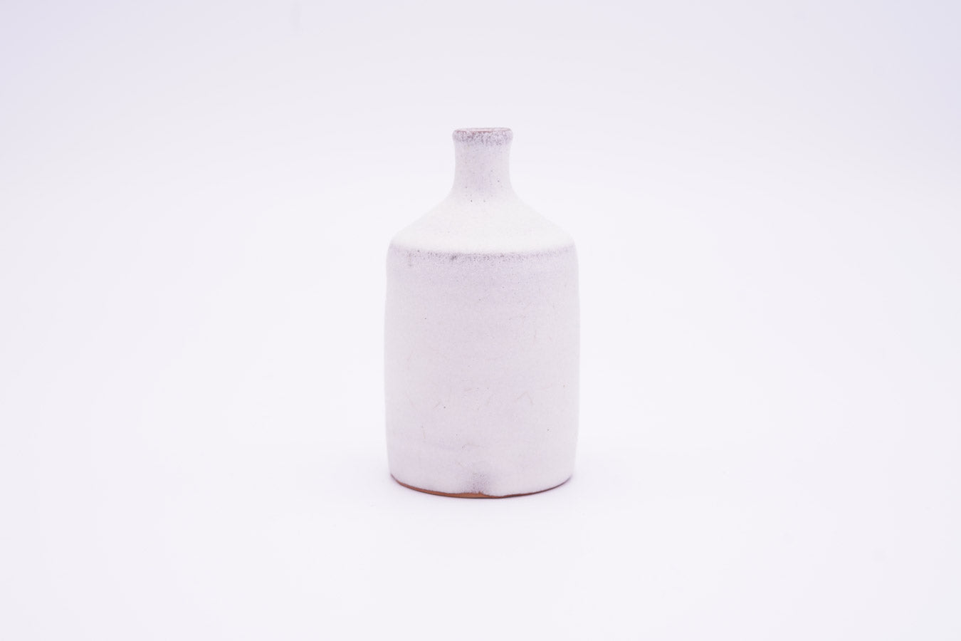越前焼 雪釉一輪挿|Echizen Ware "Snow White Glazed Bud Vase"