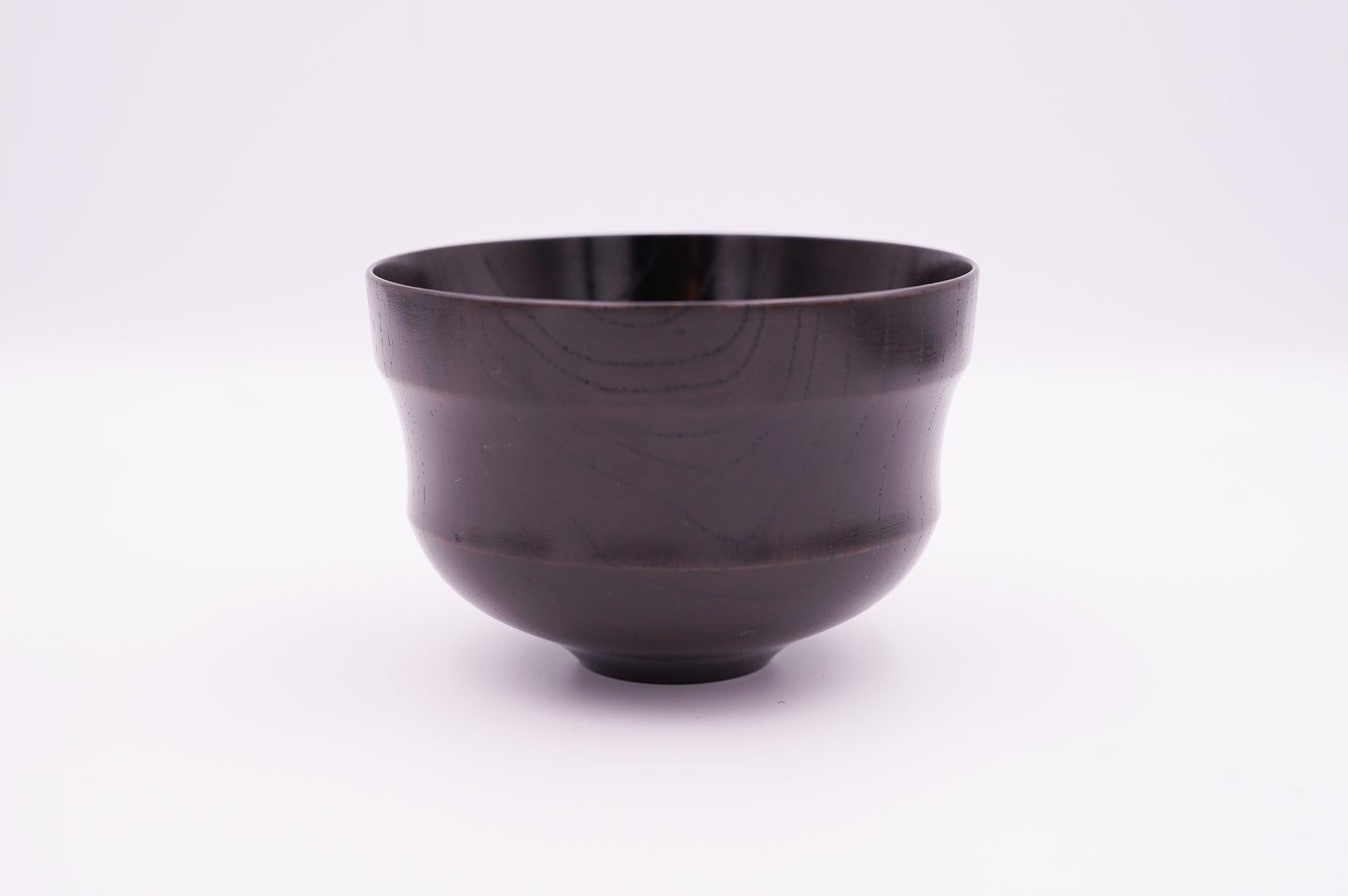 山中漆器 欅3.6お多福椀 神代すり|Yamanaka Lacquerware Zelkova Bowl "Keyaki 3.6 Otafuku Wan Black"