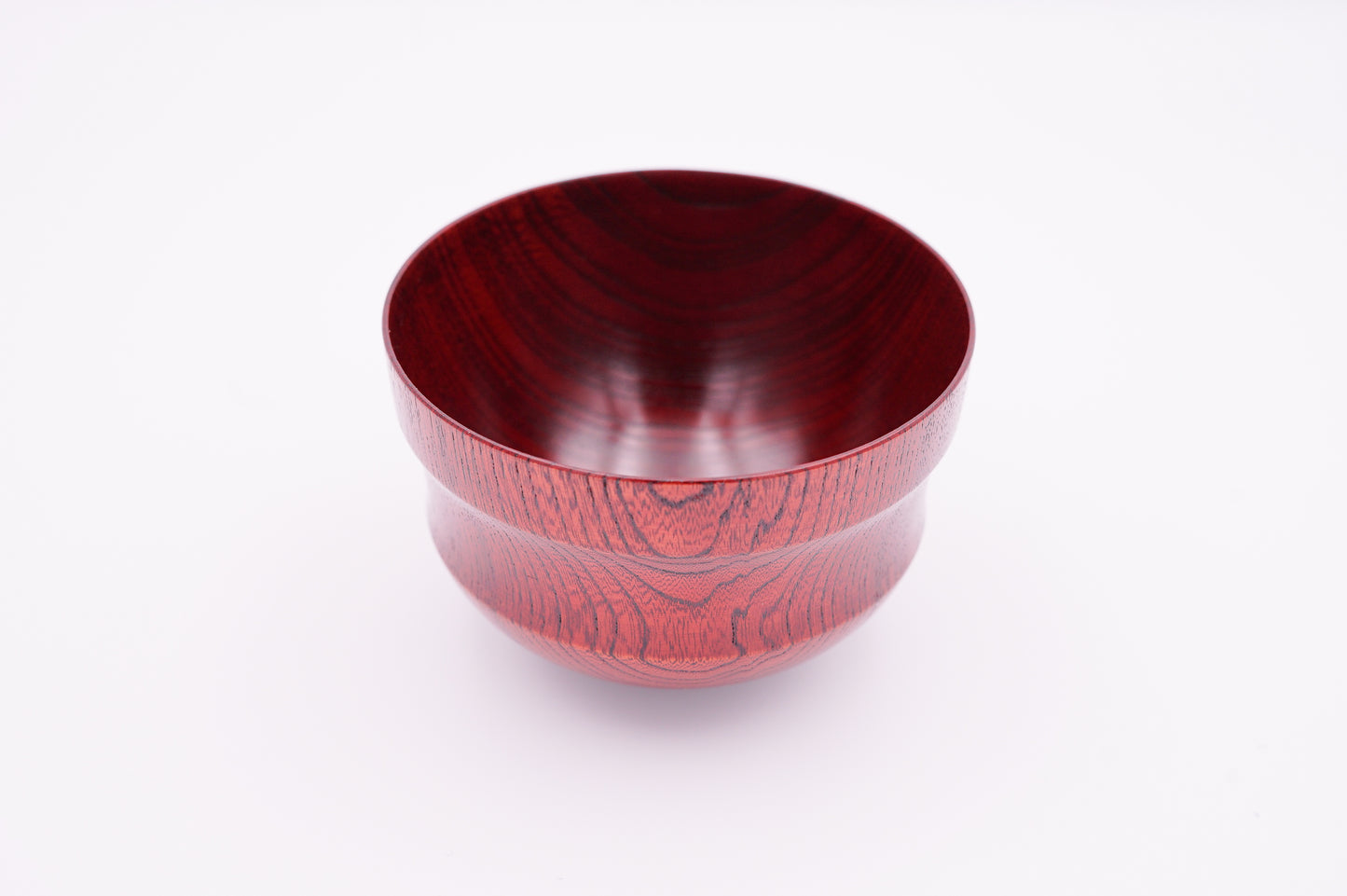 山中漆器 欅3.6お多福椀 茜すり|Yamanaka Lacquerware Zelkova Bowl "Keyaki 3.6 Otafuku Wan Red"