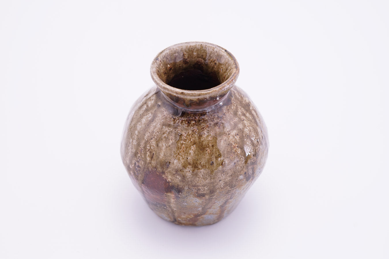 越前焼 窯変小壺|Echizen Ware "Yohen Kotsubo " Scorched Surface Coloring Small Jar