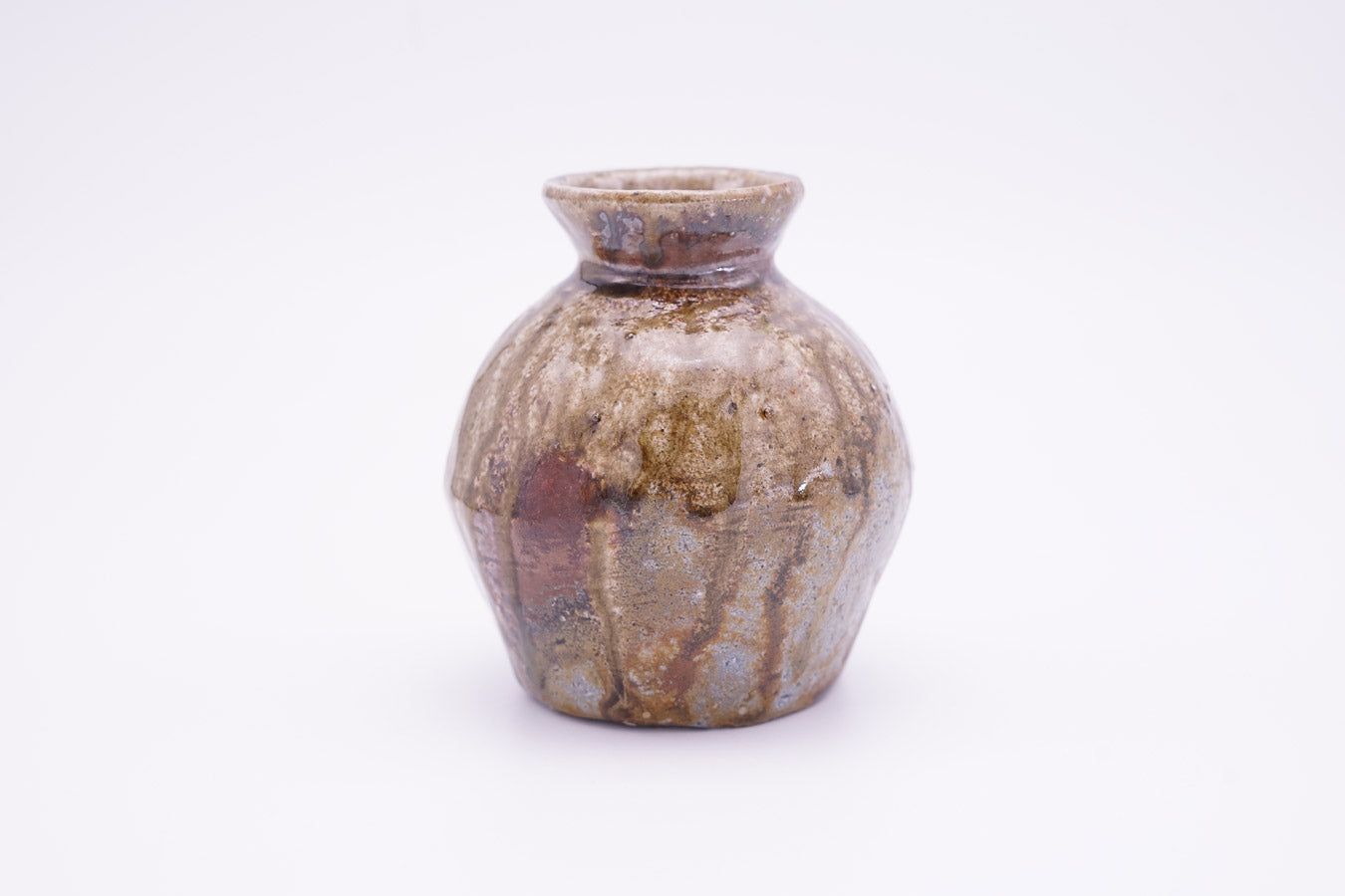 越前焼 窯変小壺|Echizen Ware "Yohen Kotsubo " Scorched Surface Coloring Small Jar