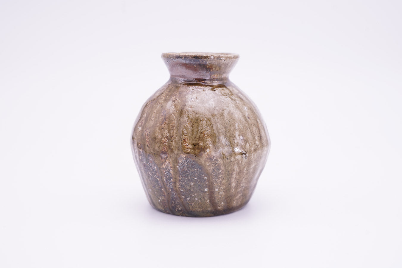 越前焼 窯変小壺|Echizen Ware "Yohen Kotsubo " Scorched Surface Coloring Small Jar