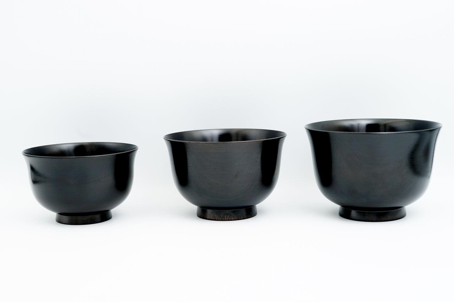 山中漆器 桜3.4百合椀 神代すり|Yamanaka Lacquerware Sakura Bowl "Sakura 3.4 Yuri Wan Black"