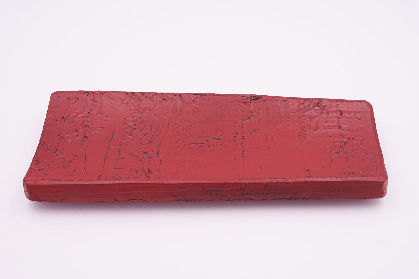 山中漆器 漆桶の盛皿 根来(赤)|Yamanaka Lacquerware Plate made from upcycled Urushi Barrel