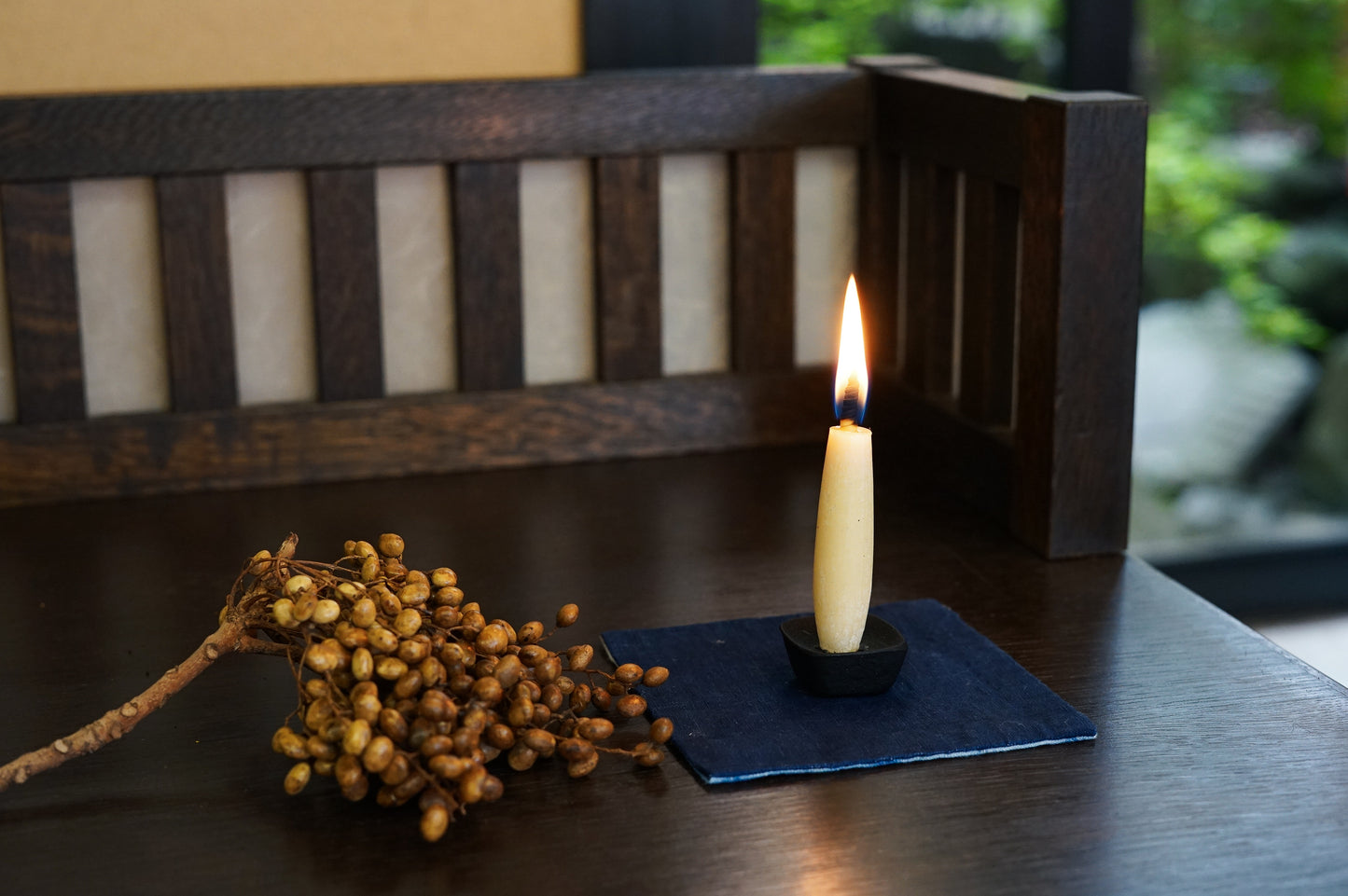 和ろうそく ろうそく等伯 6号2本入り | "Roseau Tohaku" Japanese Haze Candle ( 2pieces )