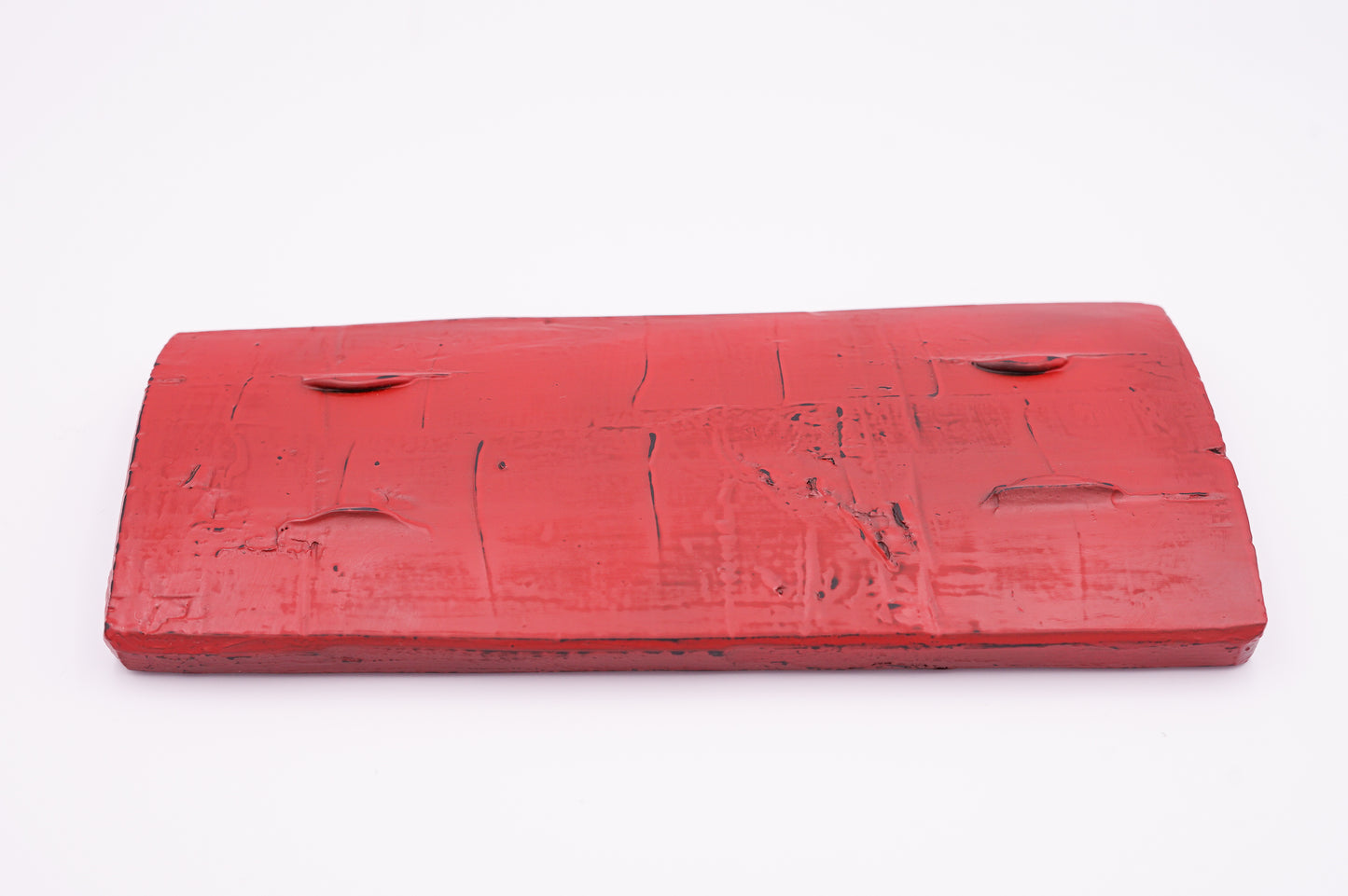 山中漆器 漆桶の盛皿 根来(赤)|Yamanaka Lacquerware Plate made from upcycled Urushi Barrel