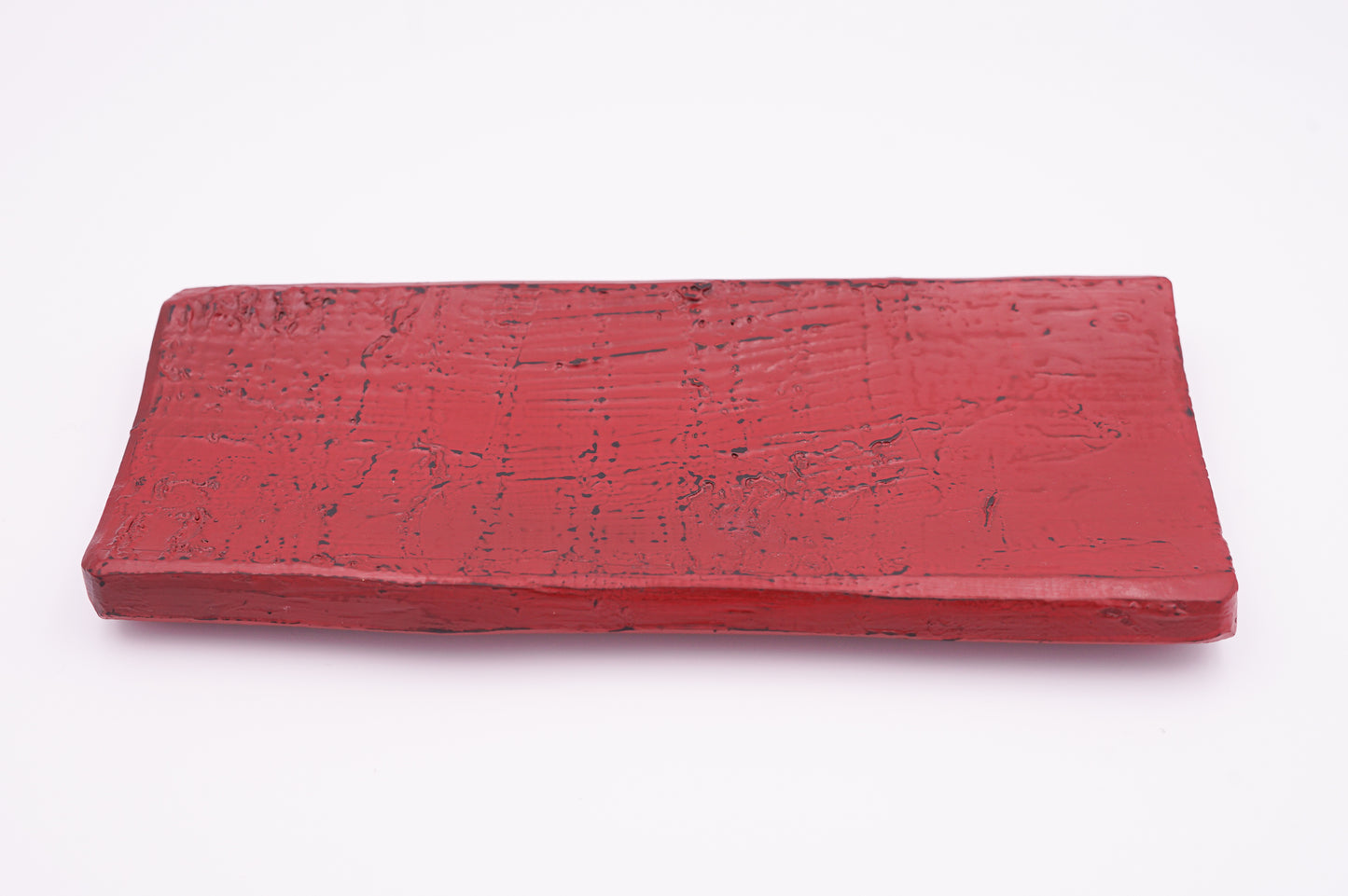 山中漆器 漆桶の盛皿 根来(赤)|Yamanaka Lacquerware Plate made from upcycled Urushi Barrel