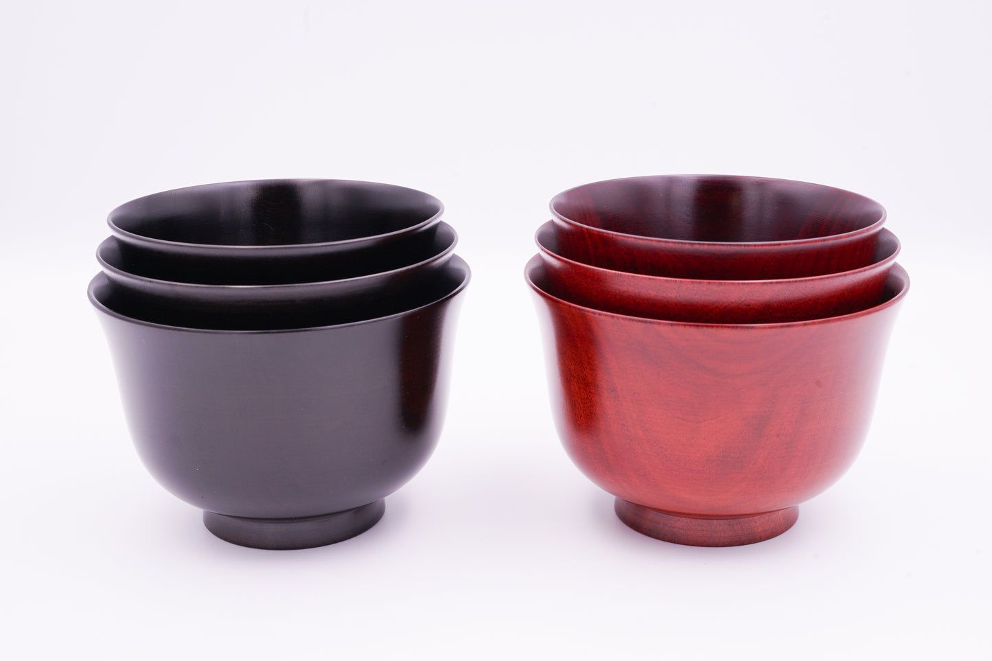 山中漆器 桜3.4百合椀 神代すり|Yamanaka Lacquerware Sakura Bowl "Sakura 3.4 Yuri Wan Black"