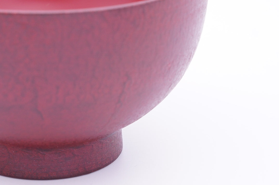 越前漆器 和紙塗り椀 赤 | Echizen Lacquerware Washi Nuri Bowl