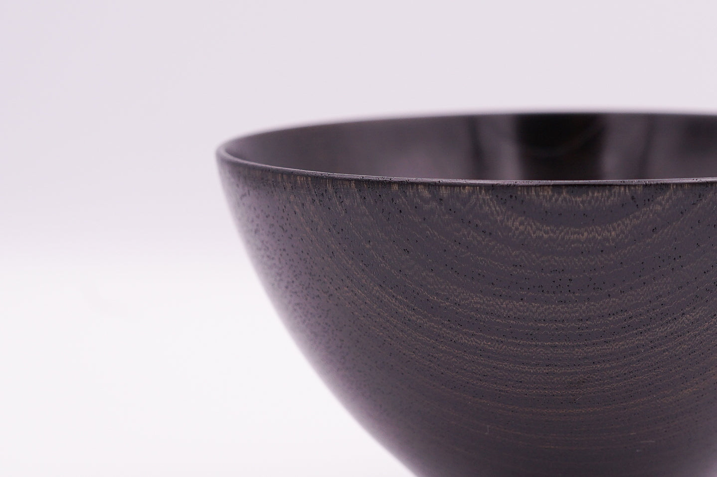 山中漆器 欅4.0ゆう椀 神代すり|Yamanaka Lacquerware Zelkova Bowl "Keyaki 4.0 Yu Wan Black"
