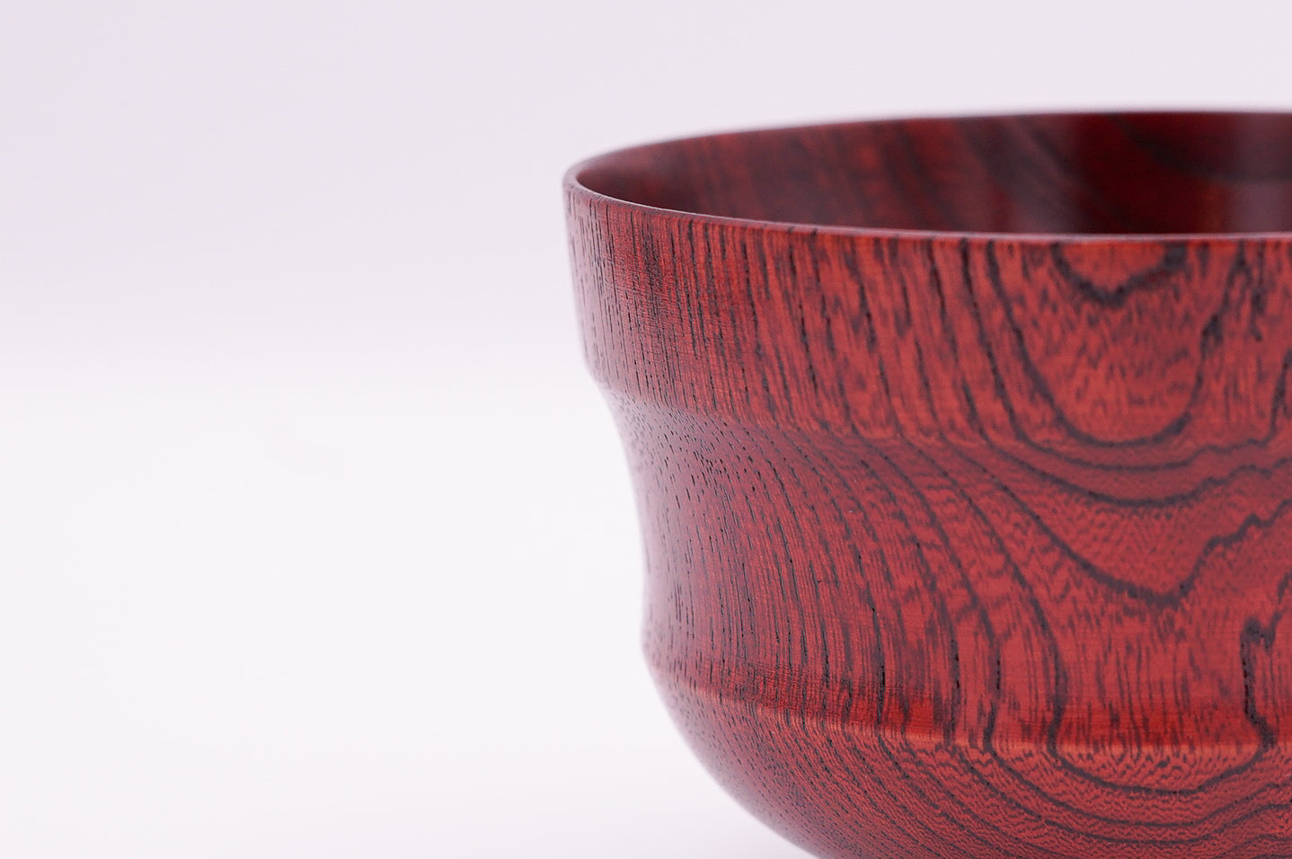 山中漆器 欅3.6お多福椀 茜すり|Yamanaka Lacquerware Zelkova Bowl "Keyaki 3.6 Otafuku Wan Red"