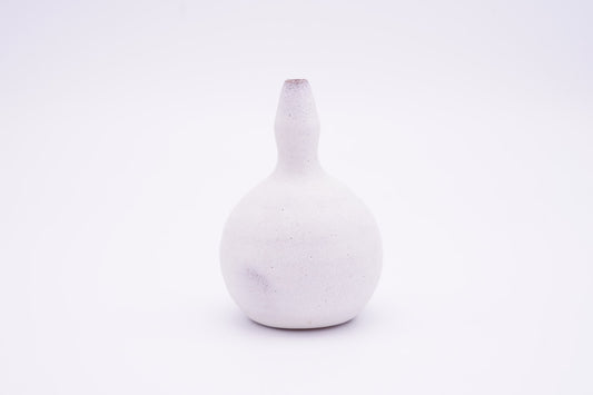 越前焼　雪釉一輪挿｜Echizen Ware "Snow White Glazed Bud Vase"