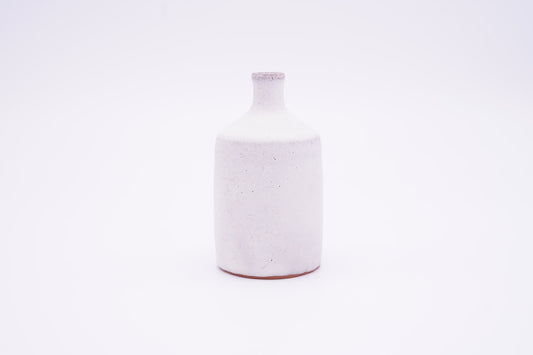 越前焼　雪釉一輪挿｜Echizen Ware "Snow White Glazed Bud Vase"