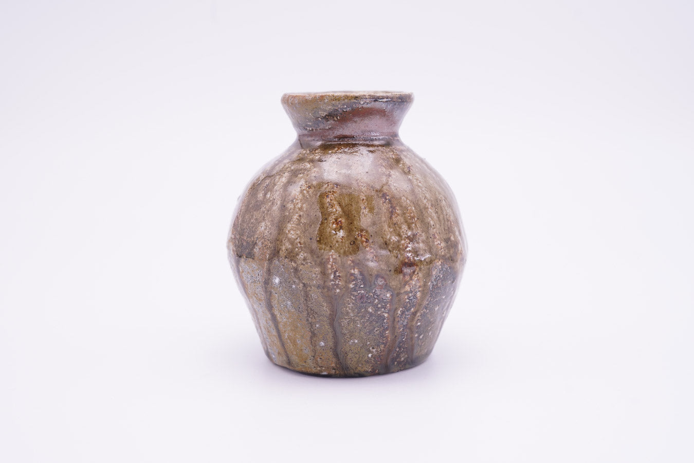越前焼　窯変小壺｜Echizen Ware "Yohen Kotsubo " Scorched Surface Coloring Small Jar