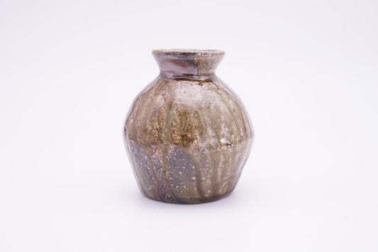 越前焼　窯変小壺｜Echizen Ware "Yohen Kotsubo " Scorched Surface Coloring Small Jar