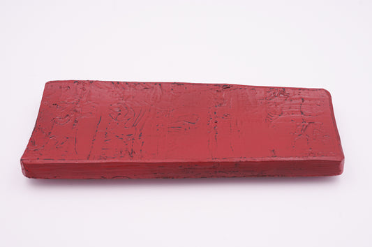 山中漆器　漆桶の盛皿　根来（赤）｜Yamanaka Lacquerware Plate made from upcycled Urushi Barrel