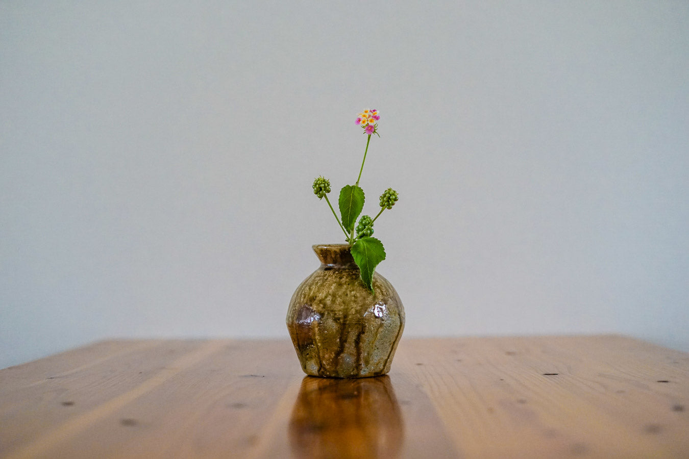 越前焼　窯変小壺｜Echizen Ware "Yohen Kotsubo " Scorched Surface Coloring Small Jar