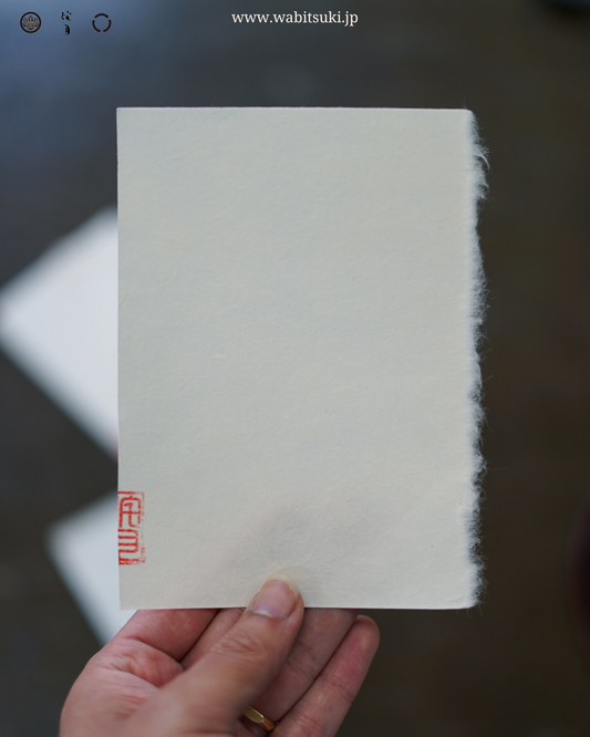 和紙千切りメッセージカード「越前雲肌麻紙」 | Echizen Japanese Paper CHIGIRI Message Cards "Kumohada Mashi"