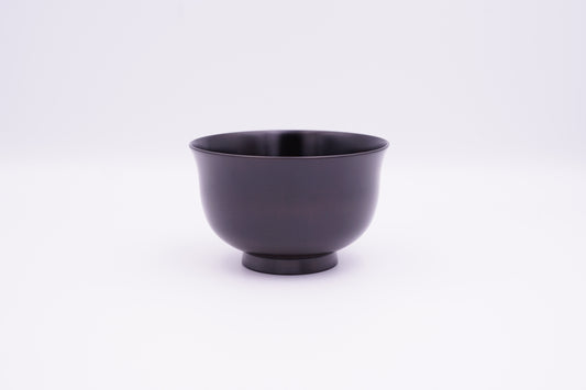 山中漆器　桜3.4百合椀　神代すり｜Yamanaka Lacquerware Sakura Bowl "Sakura 3.4 Yuri Wan Black"