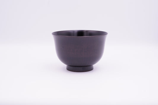 山中漆器　桜3.7百合椀　神代すり｜Yamanaka Lacquerware Sakura Bowl "Sakura 3.7 Yuri Wan Black"