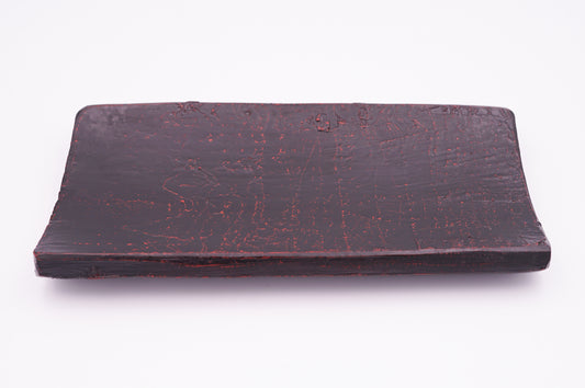 山中漆器　漆桶の盛皿　曙（黒）｜Yamanaka Lacquerware Plate made from upcycled Urushi Barrel