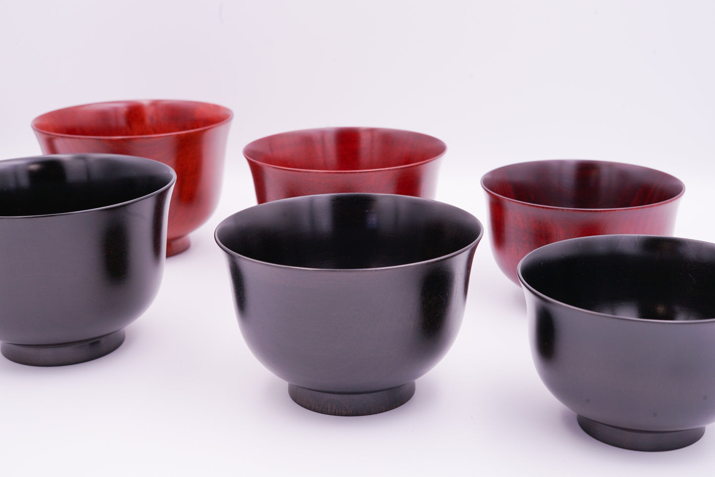 山中漆器　桜3.4百合椀　茜すり｜Yamanaka Lacquerware Sakura Bowl "Sakura 3.4 Yuri Wan Red"