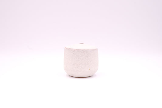 越前焼　雪釉一輪挿｜Echizen Ware "Snow White Glazed Bud Vase"
